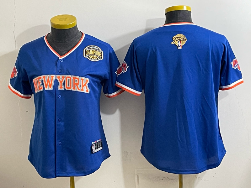 women New York Knicks blue blank 2026 Nike NBA jersey 0630002